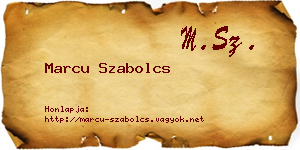 Marcu Szabolcs névjegykártya